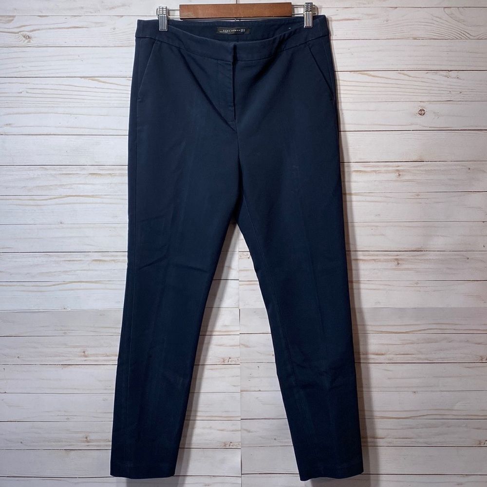 Zara Basic Navy Blue Side Pockets Pants